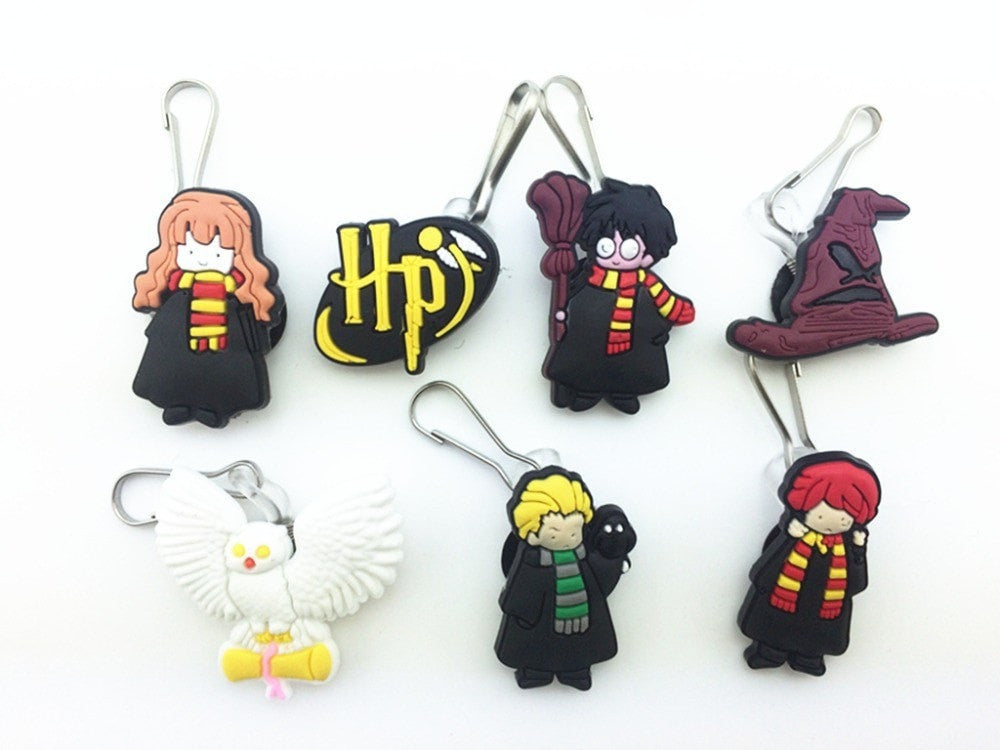 7Pcs Harry Potter Zipper Pull Accessories for Jacket, Bag