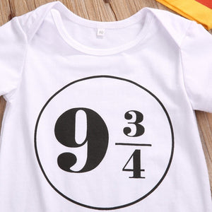 clothing 3pcs Newborn Baby Boys Girls Harry Potter Cotton Bodysuit+Pants+Hat Clothes Outfits - Ineffable Shop