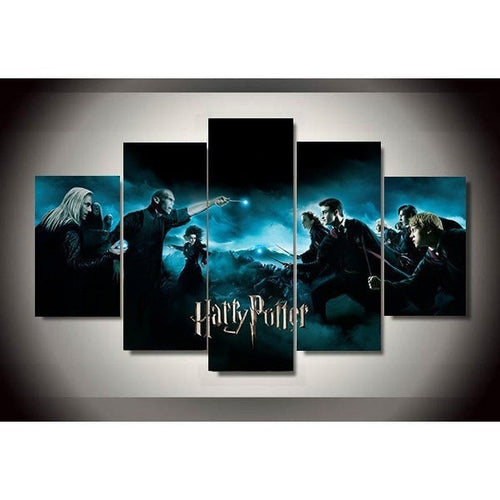 home decor 5 Pieces Harry Potter Modern Home Wall Decor Canvas Picture Art HD Print Painting On Canvas - Ineffable Shop