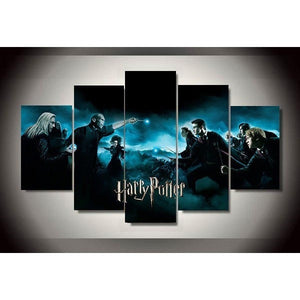 home decor 5 Pieces Harry Potter Modern Home Wall Decor Canvas Picture Art HD Print Painting On Canvas - Ineffable Shop