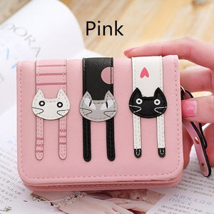  2017 New Women Cute Leather Cat Wallet - Ineffable Shop