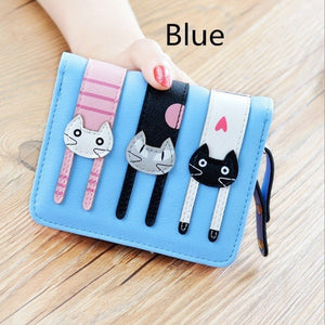  2017 New Women Cute Leather Cat Wallet - Ineffable Shop