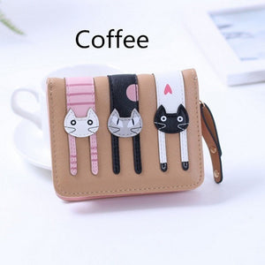  2017 New Women Cute Leather Cat Wallet - Ineffable Shop