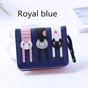  2017 New Women Cute Leather Cat Wallet - Ineffable Shop