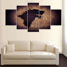 home decor 5 Pieces Game Of Thrones Stark Home Wall Decor - Ineffable Shop