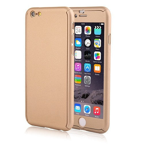 360 ULTRA THIN HARD IPHONE CASE + TEMPERED GLASS