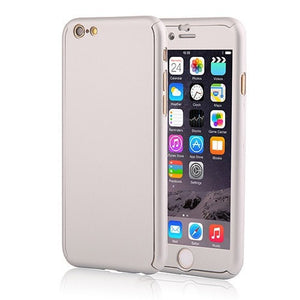 360 ULTRA THIN HARD IPHONE CASE + TEMPERED GLASS