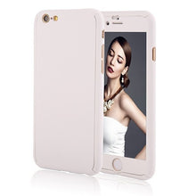 360 ULTRA THIN HARD IPHONE CASE + TEMPERED GLASS