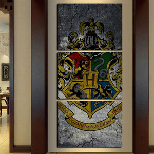 3 Pieces Hogwarts Badges Wall Decor