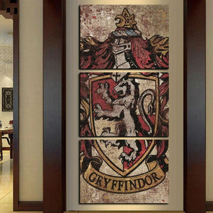 3 Pieces Gryffindor Badges Wall Decor