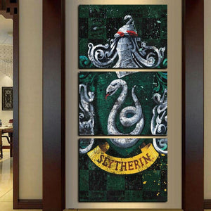 3 Pieces Slytherin Badges Wall Decor