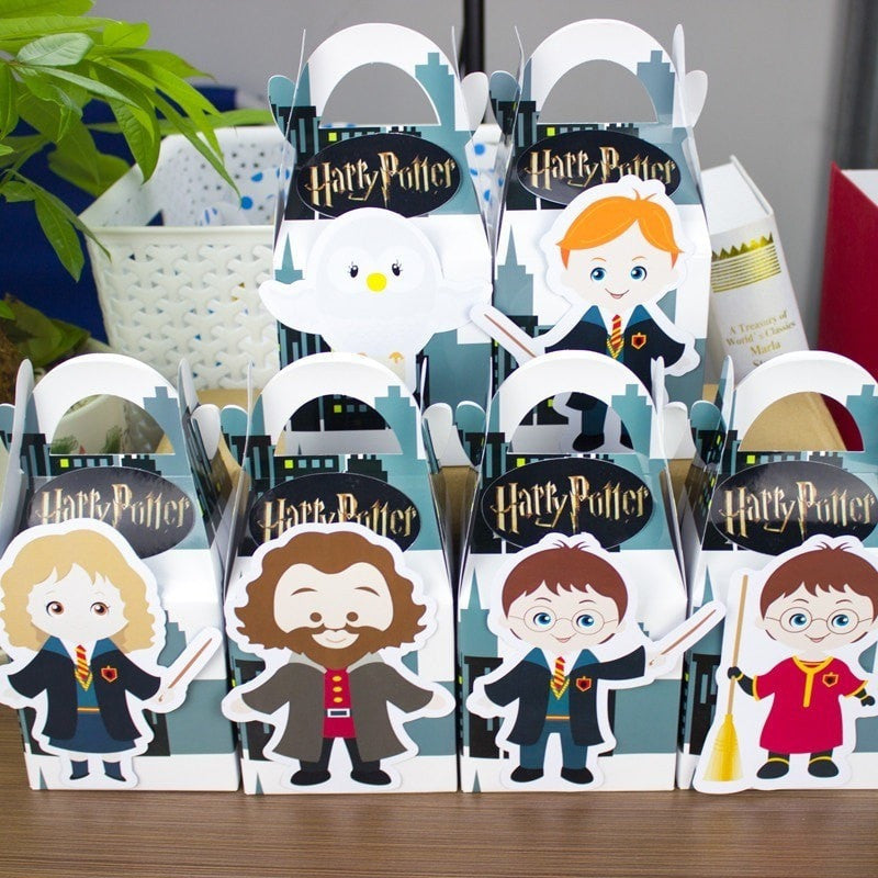  12 Pieces Harry Potter candy box/cupcake box/favor box/gift box - 6 different characters - Ineffable Shop