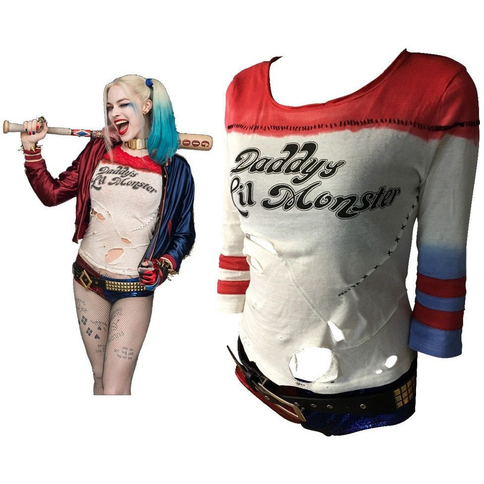  Batman Arkham Asylum City 2017 Suicide Squad Harley Quinn Costume T Shirt - Ineffable Shop